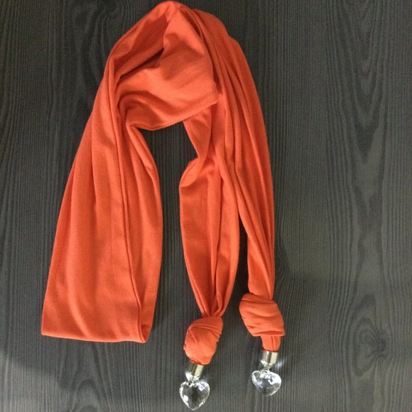 Orange Heart Jewelry Scarf & Vibrant Palette 3/4 Sleeve Tee - Picture 3 of 9